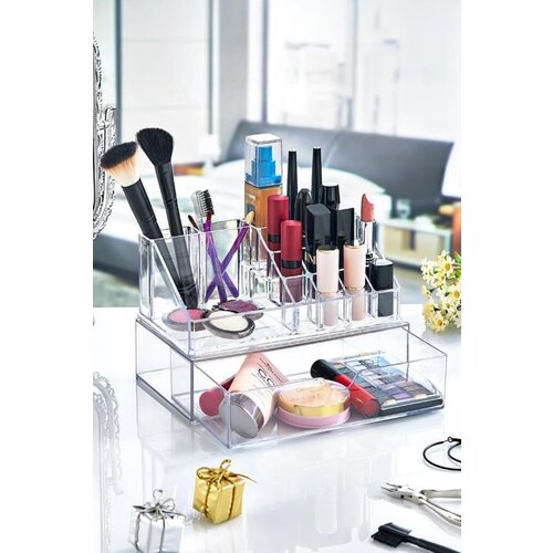 Aberto Design organizator za šminku FT-005, 22x14x13 cm, providni Cene