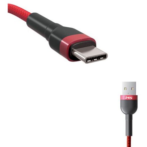 MS Industrial CABLE USB-A 2.0 -> USB-C, 1m, crveni Cijene