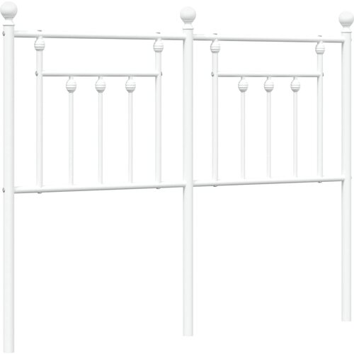 Maison Chic kovinsko posteljno vzglavje - vzglavna omarica - nočna omarica belo 120 cm, (21705088) Slike