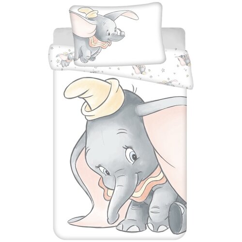 Jerry Fabrics Pamučna dječja posteljina za dječji krevetić 100x135 cm Dumbo – Cijene