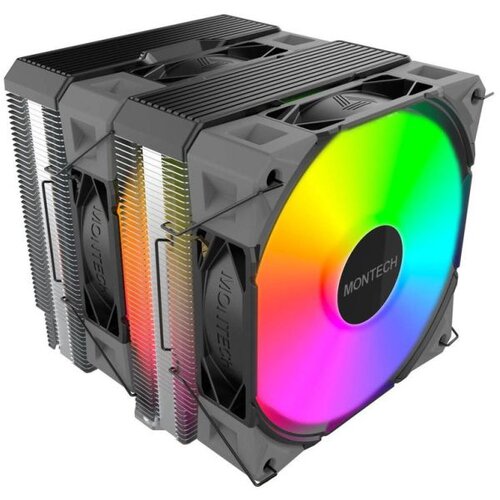 MONTECH NX600 ARGB CPU Cooler Black, Dual-tower, 120mm Height: 132.5mm Cijene
