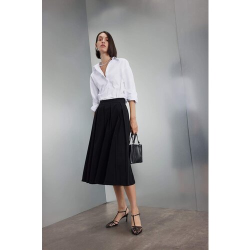 Defacto DFC - Pleated High Waist Maxi Skirt Slike