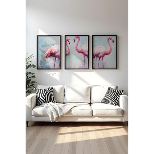 WALLXPERT Uramljena slika Huhu475S, 50x70 cm , 3 dijela Cene