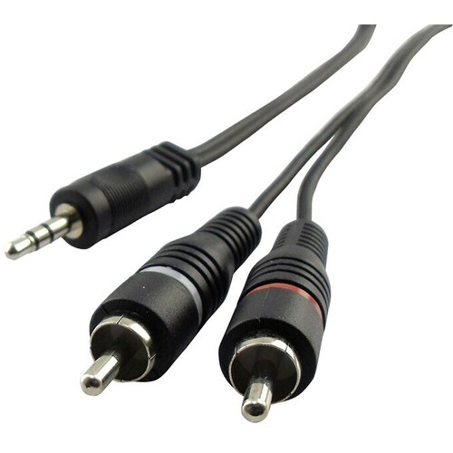 SCHWAIGER Audiokabel (2 x Cinch utikač, 1 x TRS utikač 3,5 mm, Crne boje, 1,5 m) Cijene