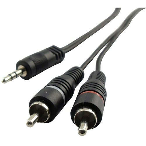 SCHWAIGER Avdio kabel (2 x RCA vtiča, 1 x 3,5 mm vtič, Črna, 1,5 m) Cene