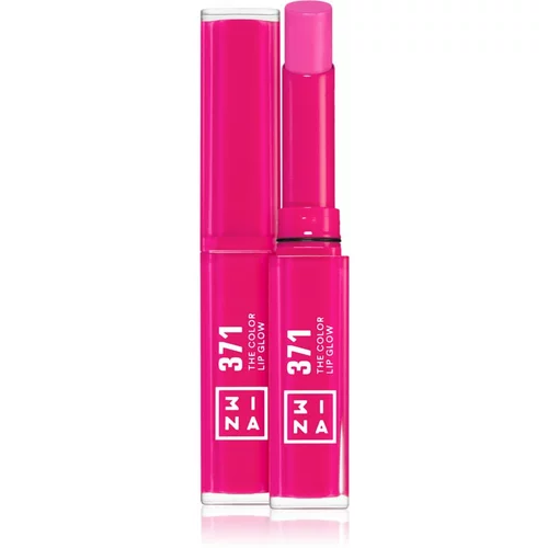 3INA The Color Lip Glow vlažilna šminka s sijajem odtenek 371 - Electric, hot pink 1,6 g