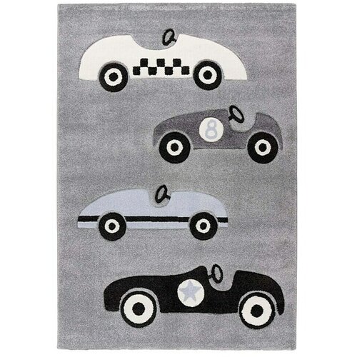  Dječji tepih HAPPY "Automobili" (Polipropilen, Srebrne boje, D x Š: 170 x 120 cm) Cijene