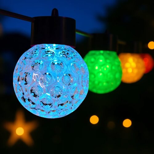  LED svetleći niz 9m, 20 RGB kugli Slike