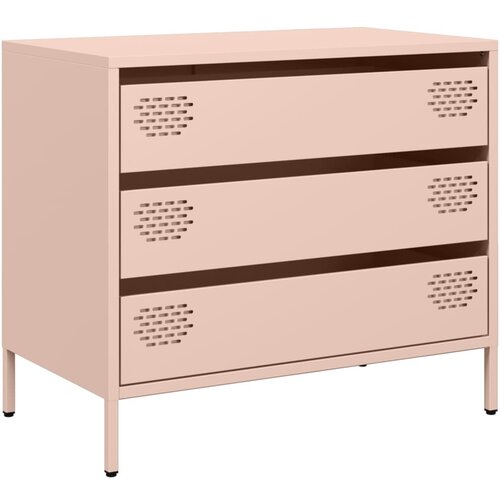 Maison Chic Komoda - Predalnik roza 68x39x58,5 cm hladno valjano jeklo, (21717612) Slike