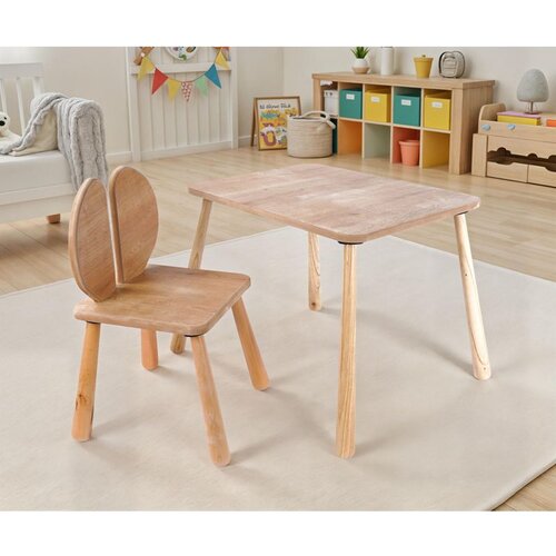 Hanah home BLTYZ-AKTV064 Oak Kid's Table Set Cene