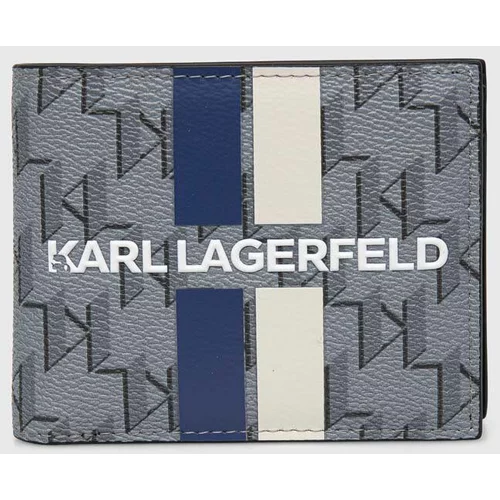 Karl Lagerfeld Denarnica moški, siva barva