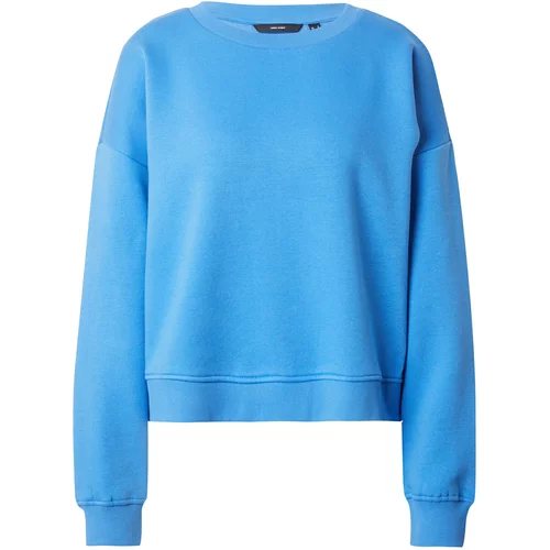 Vero_Moda Sweater majica 'MALY TRINA' kraljevsko plava / bijela