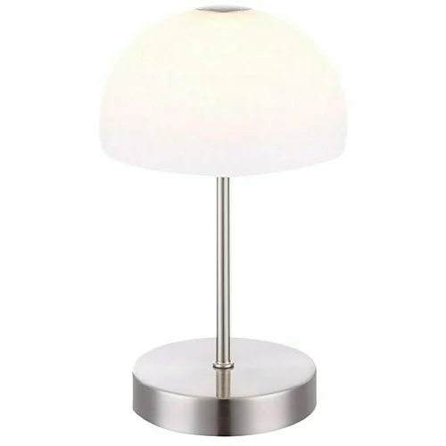 Globo Stolna LED svjetiljka (5 W, Mat nikal, Bijele boje, Opal, Topla bijela)