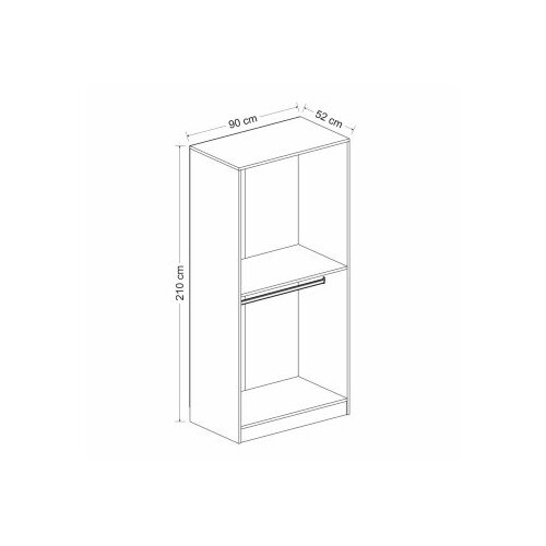 Woody Fashion ormar kale plus membrane anthracite 210 Cene