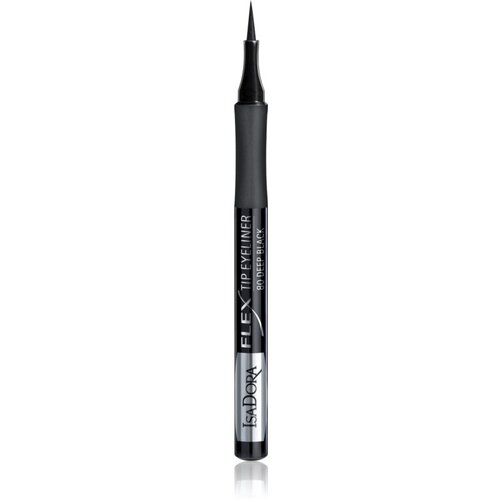 IsaDora Flex dolgoobstojen flomaster za oči odtenek 80 Deep Black 1 ml Slike