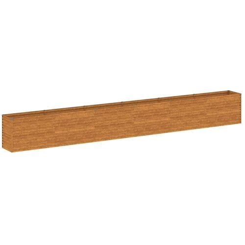 VidaXL Povi&amp;scaron;ena vrtna gredica 578 x 50 x 69 cm od čelika COR-TEN Slike