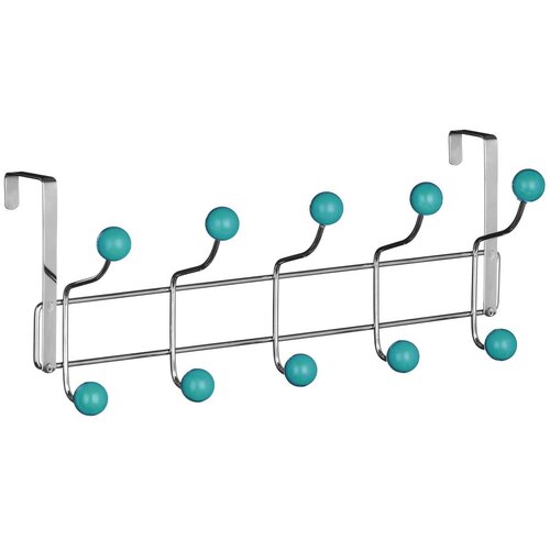 Premier Housewares Mentol zelena/u srebrnoj boji metalna vješalica za vrata 41 cm – Cijene