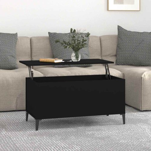  Stolić za kavu crni 90 x 44,5 x 45 cm od konstruiranog drva Cijene