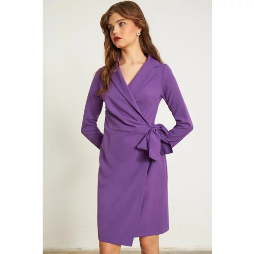 Gusto Jacket Dress - Purple