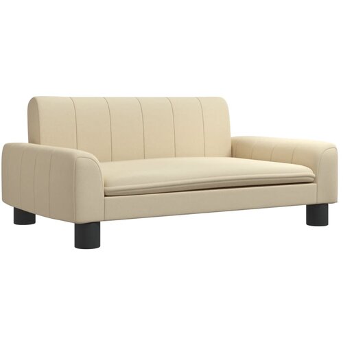 Maison Chic Otroški kavč - Otroški divan - Otroški sedež krem 70x45x30 cm blago, (21729538) Cene