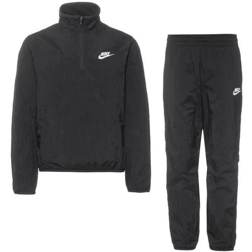 Nike Sportswear Športna trenirka črna / bela