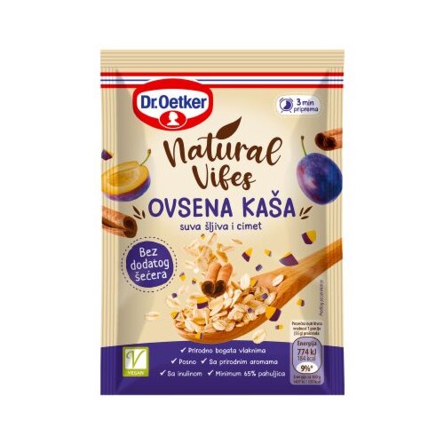 Dr. Oetker OVSENA KASA SLJIVA&CIMET NATURAL VIBES 55G Cene
