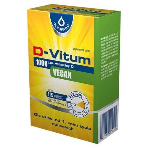 Oleofarm Veganski vitamin D3 u spreju 1000 IE (7 ml) Slike