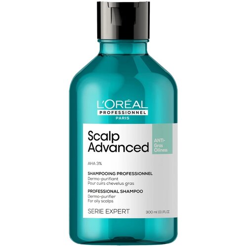 L´Oréal Paris šampon sa AHA kiselinama za masno teme Scalp Advanced 300 ml Slike