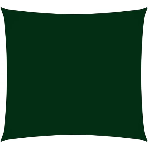 vidaXL Senčno jadro oksford blago kvadratno 3,6x3,6 m temno zeleno, (20965783)