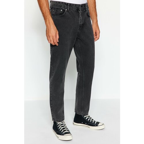 Trendyol Men's Anthracite Relax Fit Jeans Denim Trousers Slike