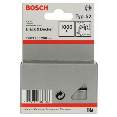 Bosch Spajalica od pljosnate žice tip 52 2609200208, 12,3 x 1,25 x 14 mm Slike