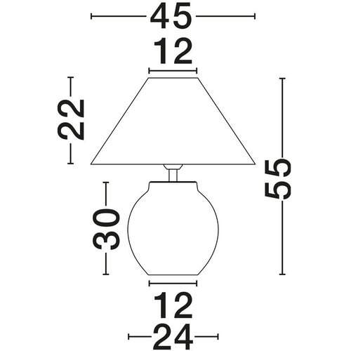 Nova Luce Bela/siva keramična namizna svetilka s tekstilnim senčilom (vi&amp;scaron;ina 55 cm) Lupe &amp;ndash; Slike