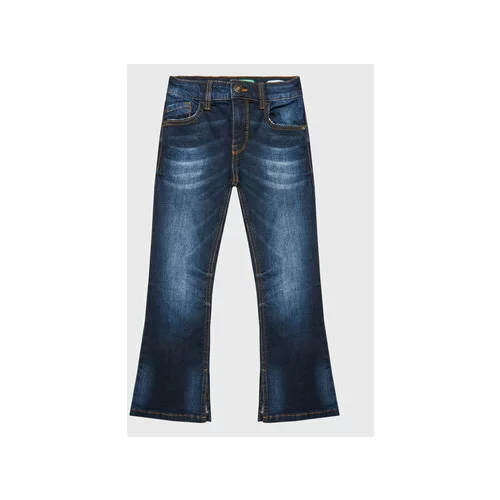 United Colors Of Benetton Jeans hlače 4M81CE015 Mornarsko modra Flare Fit