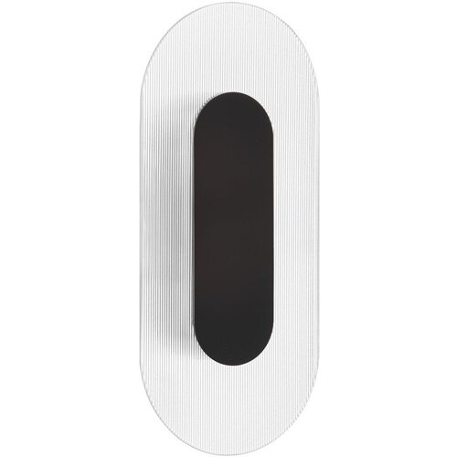 Nova Luce Mat crna metalna LED zidna lampa Vetrio – Cene