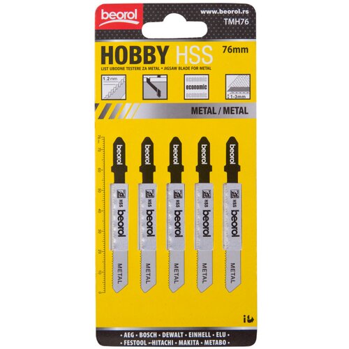 Beorol testera ubodna za metal hobi 76mm 5/1 TMH76 Slike