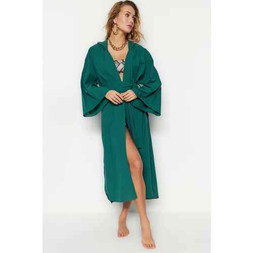 Trendyol Kimono & Caftan - Green - Relaxed fit