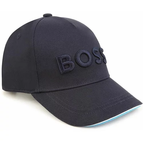 Boss Otroška kapa mornarsko modra barva