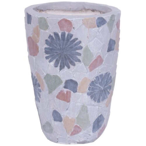 Ramda Keramična posoda za rože - mozaik, 20,5x20xH28 cm Cene