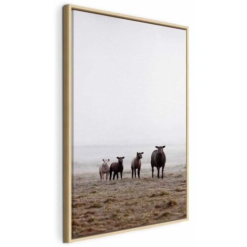  Slika - Friends in the Morning (1 Part) Vertical 40x60 U prirodnom drvenom okviru Cene