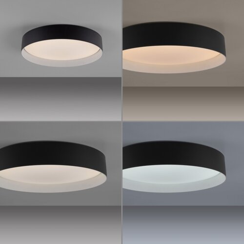 SCH&amp;Ouml;NER WOHNEN 14594-18 - prigu&amp;scaron;iva LED stropna svetiljka TAVOLI LED/20W/230V crna+daljinski upravljač Slike