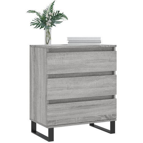  Komoda sivog hrasta sonome 60x35x70 cm od konstruiranog drva Slike