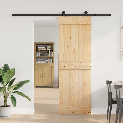  Klizna vrata NARVIK Prirodna i crna 70 x 210 cm (213,5 cm) Cijene