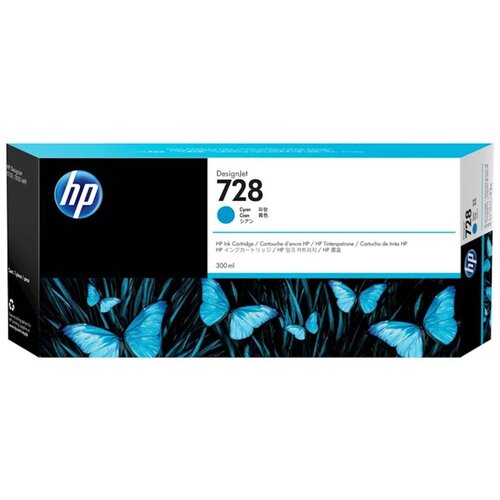HP Tinta Cyan 728 300ml Slike
