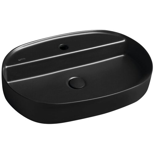 Sapho Crni keramički umivaonik 60x40 cm Infinity Oval &amp;ndash; Slike