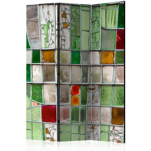 Artgeist Paravan Emerald Stained Glass, 3-Delni, Enostranski Cene