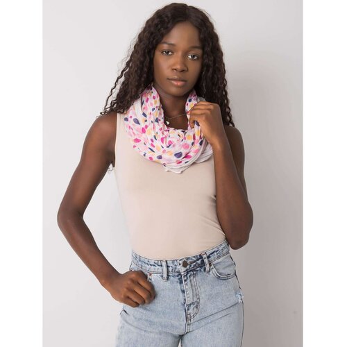 Fashion Hunters White scarf with colored polka dots Slike