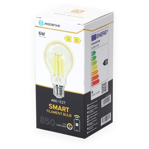 Aigostar led prigu&amp;scaron;iva sijalica A60 E27/6W/230V 2700-6500K wi-fi Slike