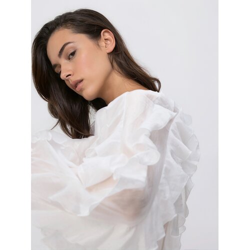 Reserved Bluza s liocelom - bijela Cijene