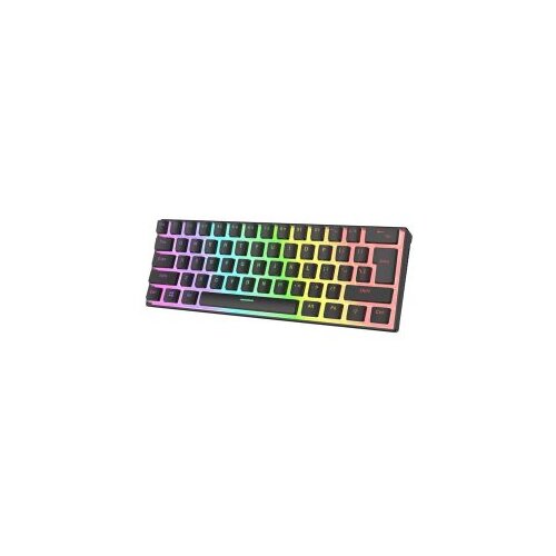  Tastatura gaming RAMPAGE RADIANT K11 black, Type-C, RGB, blue switch, US layout, pudding keycaps Cijene