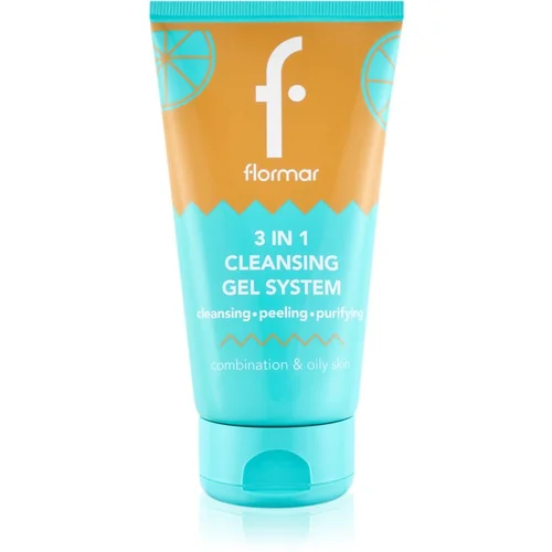 Flormar Combination & Oily Skin 3in1 Cleansing Gel gel za čišćenje 3 u 1 za mješovitu i masnu kožu 150 ml